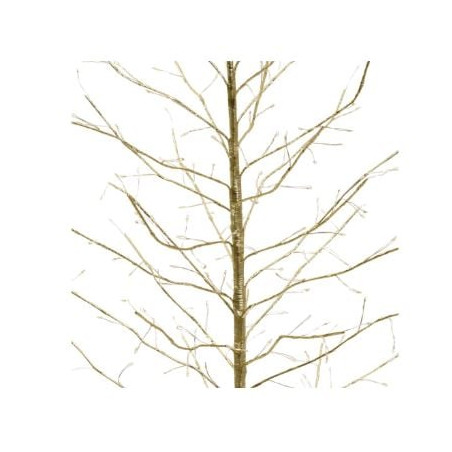 albero di natale lotti con 330 microled per uso interno 120cm champagne