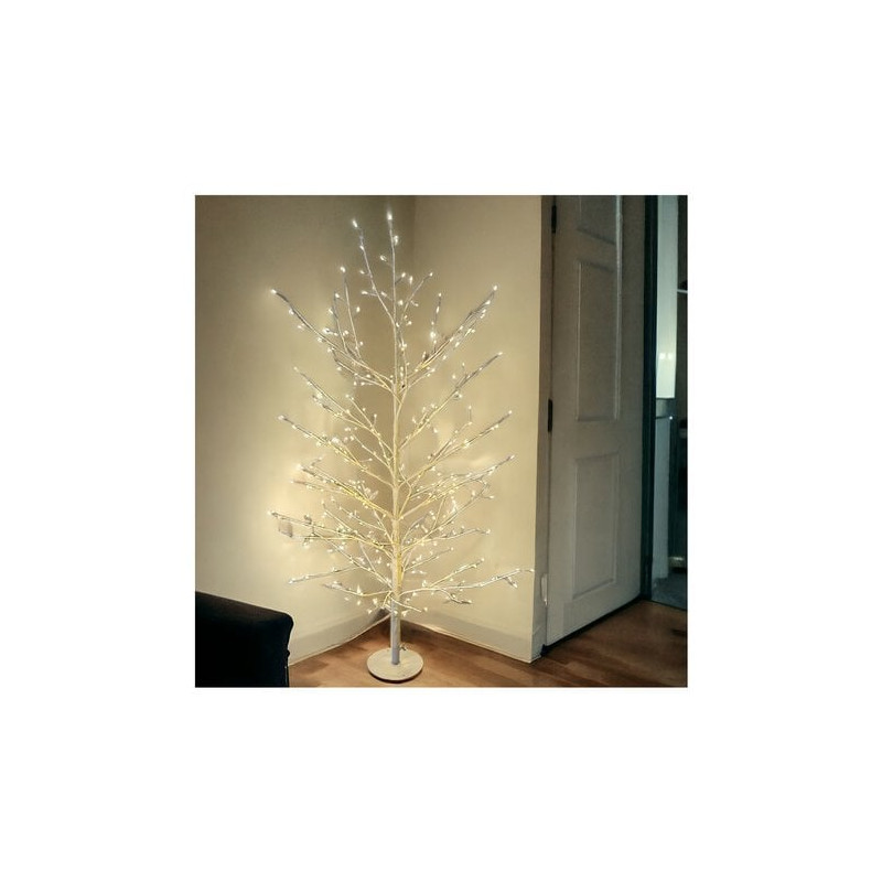 albero di natale lotti con 330 microled per uso interno/esterno 120cm