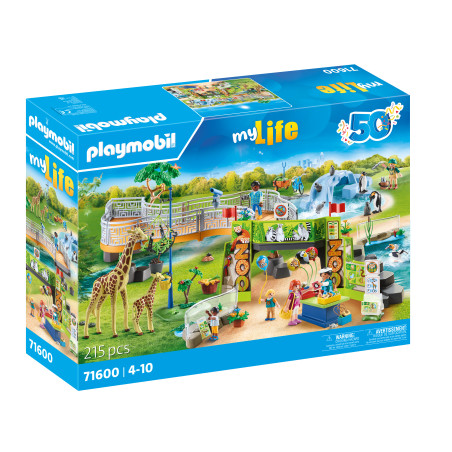 gioco da costruzione playmobil my life parco degli animali multicolore