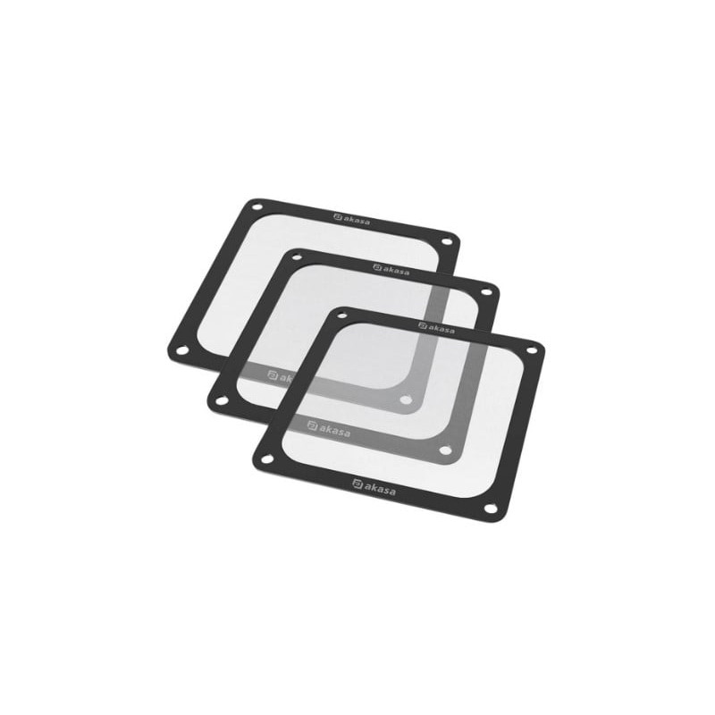 griglia ventola pc akasa grm12-m01-bkt3 con filtro 120x120mm