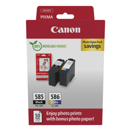 cartuccia a getto d'inchiostro canon pg-585/cl-586 pvp