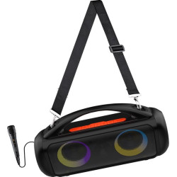 altoparlante portatile media-tech wireless bluetooth 60w nero