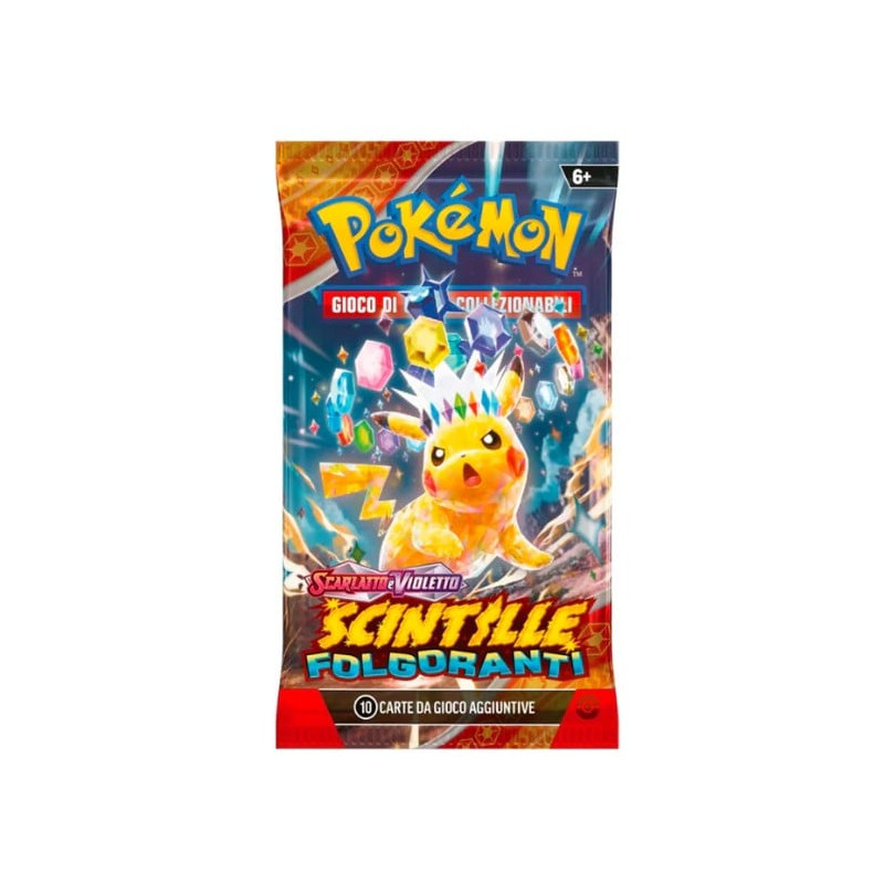 carte gioco gamevision pk60565 pokemon sv8 scintille folgoranti assortito