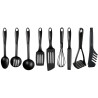 set utensili tefal k001s925 da cucina nero 9pz [k001s925]