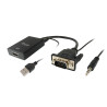 adattatore vga a hdmi equip 119038 con audio 15cm 1920x1080pixel