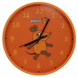 orologio da parete per bambini diemaus 6+ 1xaa/1.5v 25cm arancione