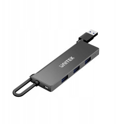 hub usb unitek usb 2.0 tipo a 4 porte nero [y-3145c]