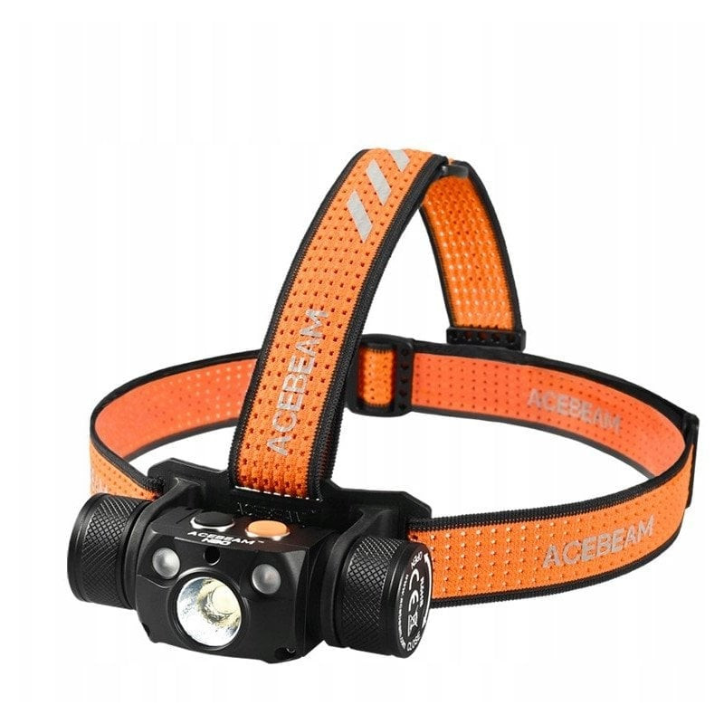 lampada frontale led acebeam h30 r+cri 6500k 4000lm nero/arancione