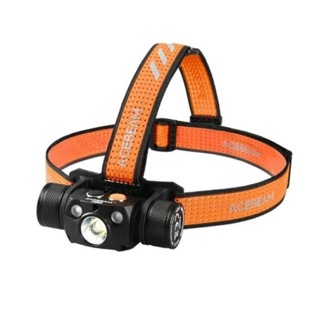 lampada frontale led acebeam h30 r+uv 6500k 4000lm nero/arancione