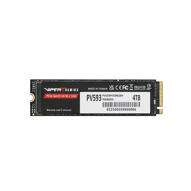 ssd 4tb patriot viper pv593 m.2 2280 pcie gen5 x4 nero [dgpatwkt0400000]