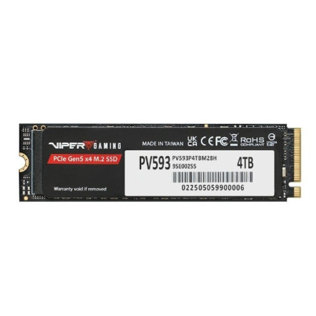 ssd 4tb patriot viper pv593 m.2 2280 pcie gen5 x4 nero [dgpatwkt0400000]