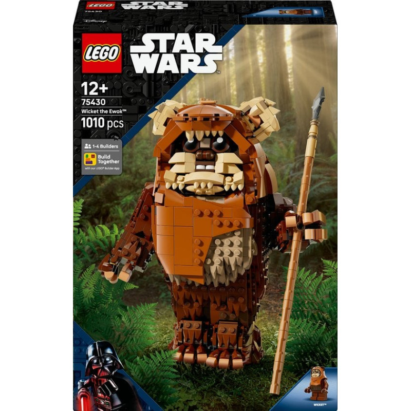 kit di costruzione lego star wars 75430 wicket l'ewok marrone