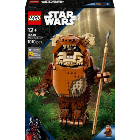 kit di costruzione lego star wars 75430 wicket l'ewok marrone