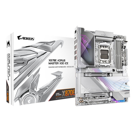 scheda madre amd gigabyte x870e aorus master x3d ice am5 atx 4x ddr5