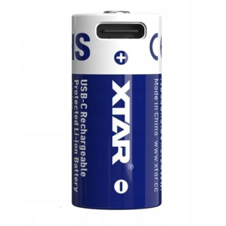 batteria xtar 16340 3.60v 900mah [16340-900]
