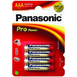 pila panasonic 4 pz. mini stilo aaa alcaline lr03 pro power
