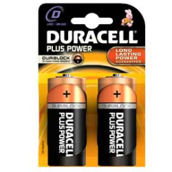 pila duracell 2 pz. plus (mn1300) d torcia [gilmn1300]