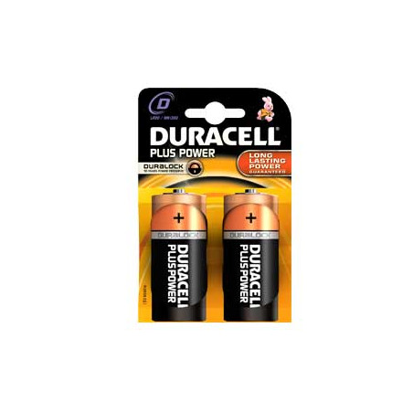 pila duracell 2 pz. plus (mn1300) d torcia [gilmn1300]