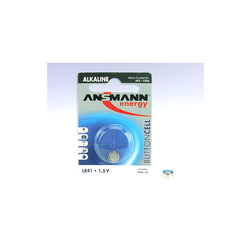 pila ansmann 1 pz. a bottone lr 41 [5015332]