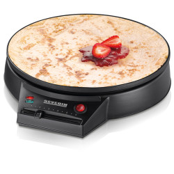 piastra per crepes severin 1000w 30cm nero [cm2198]