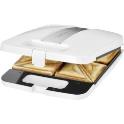 piastra per sandwich clatronic st3629 4-fach bianco-argento