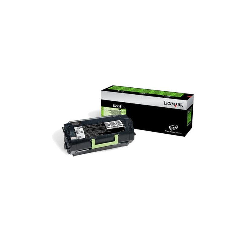 toner lexmark 522he, 25k pagine, nero [etlexzke522he00]