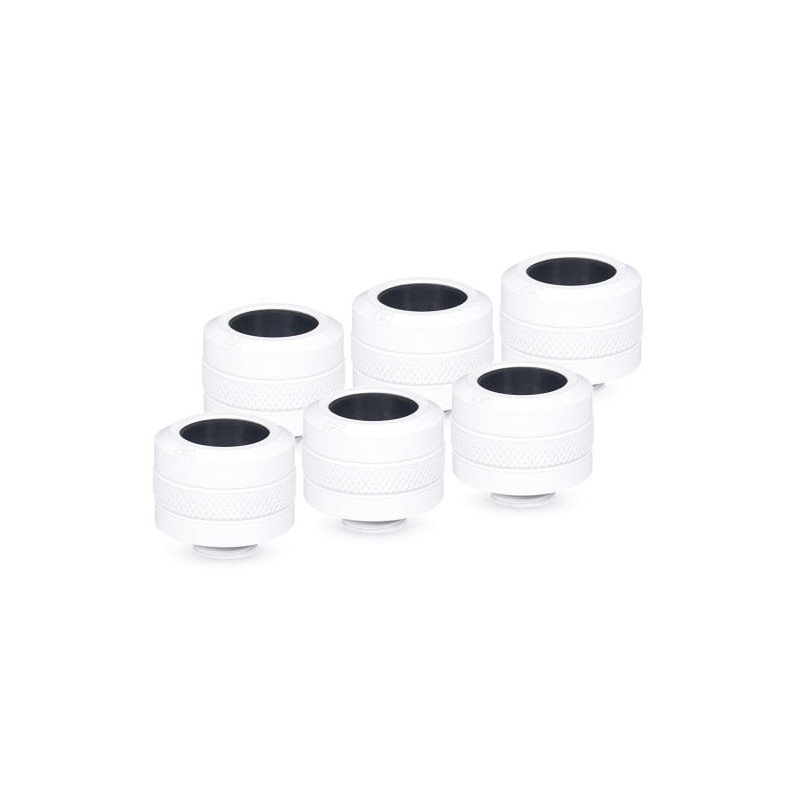 raccordo a compressione alphacool 16mm g1/4 bianco 6pz [17484]