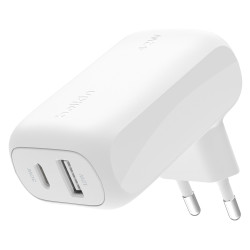 alimentatore da rete belkin boost charge usb-c/a 42/30w bianco