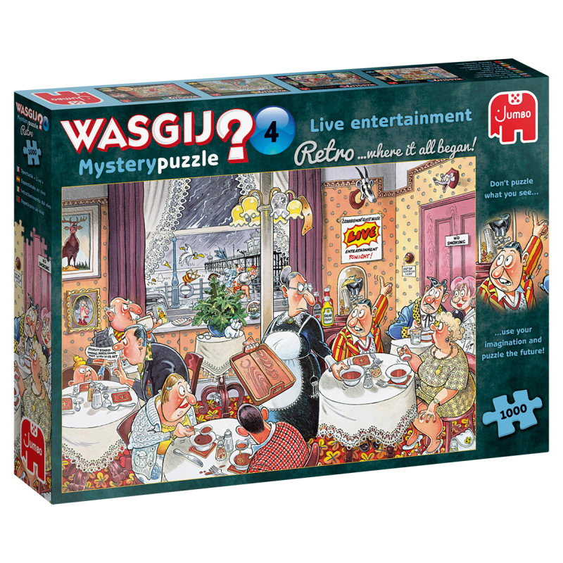 puzzle jumbo wasgij retro mystery 4 live entertainment multicolore
