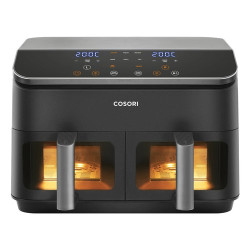 friggitrice ad aria calda cosori dual basket 1750w 8.5l nero [caf-r901-aeu]