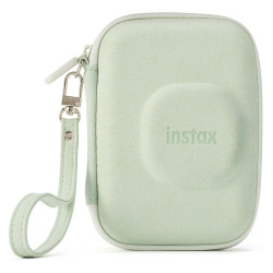 custodia fujifilm per instax mini liplay/con cerniera/tasca interna/verde