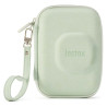custodia fujifilm per instax mini liplay/con cerniera/tasca interna/verde