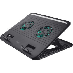 supporto di raffreddamento trust cyclone a 2 ventole per laptop 16"