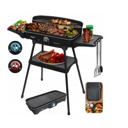 griglia elettrica da giardino eldom ideal ik1703 5in1 pieghevole