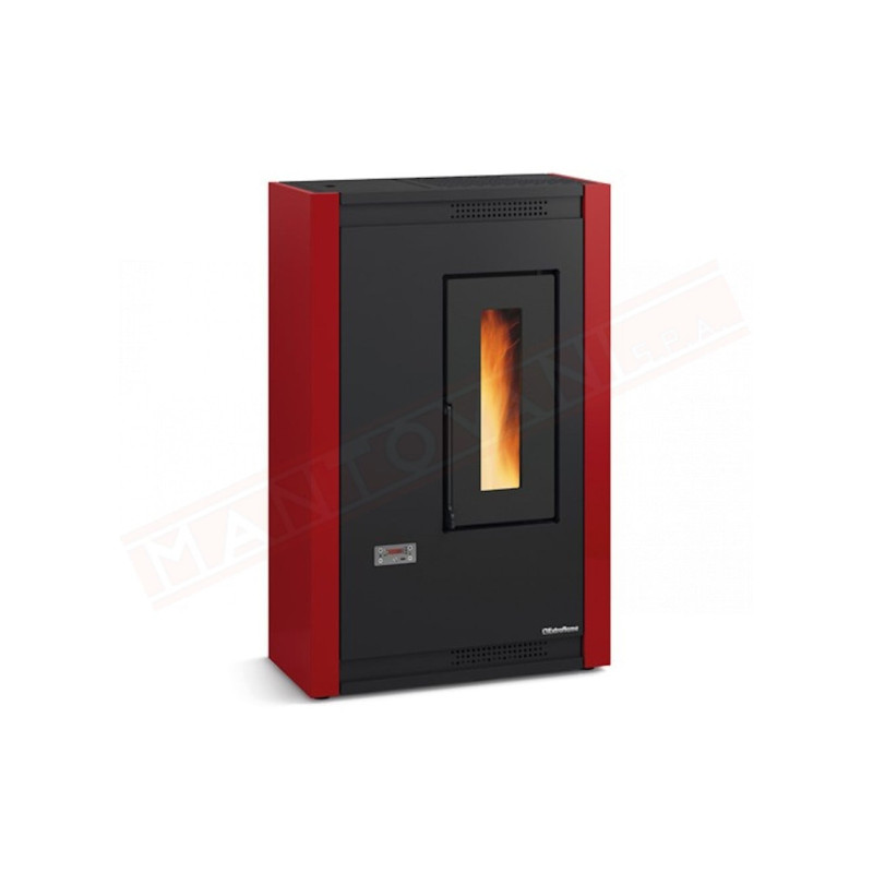 stufa pellet extraflame 1292600 luisella 5.0 bordeaux