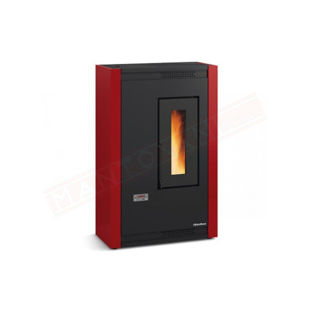stufa pellet extraflame 1292600 luisella 5.0 bordeaux