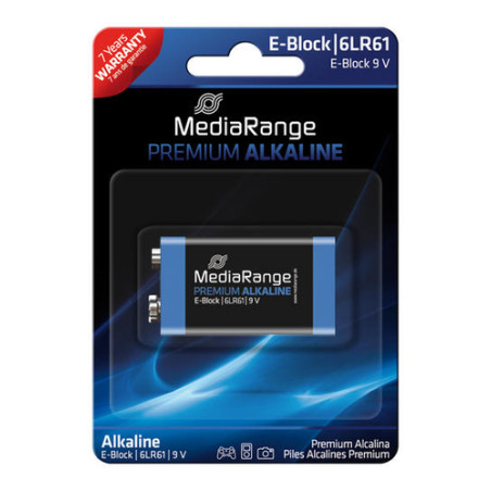 pila mediarange 1 pz. e-block 9v blister (9v/6f22 ) [mrbatterie