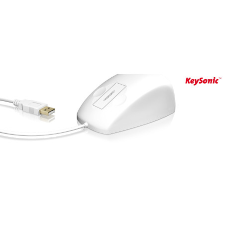 mouse keysonic ksm-5030m-w usb bianco [60193]