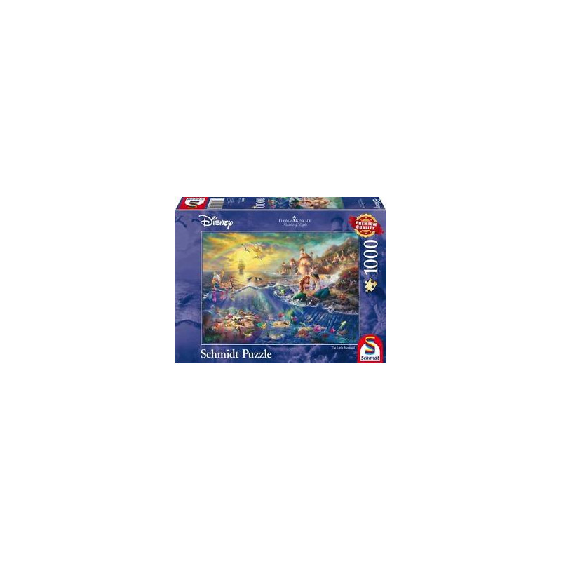 schmidt spiele 59479 puzzle disney ariel 1000 pezzi [59479]