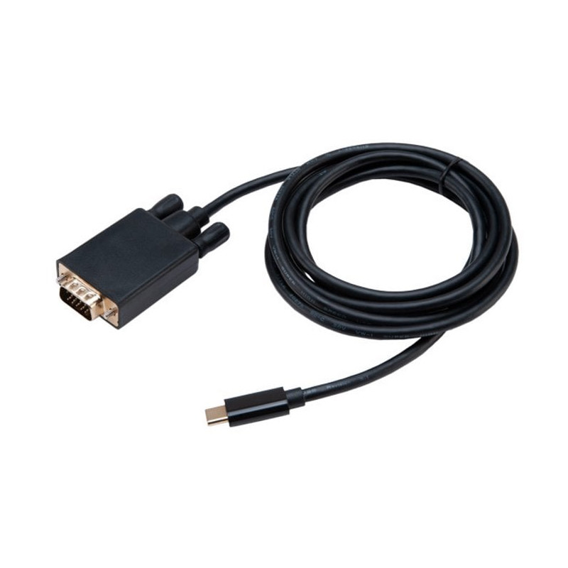 cavo adattatore akasa da usb tipo c a vga 1920x1080 1.8m nero [ak-cbca17-18bk]