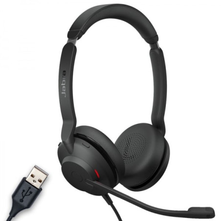 cuffie jabra evolve2 30 usba uc stereo uc per pc tablet e telefono