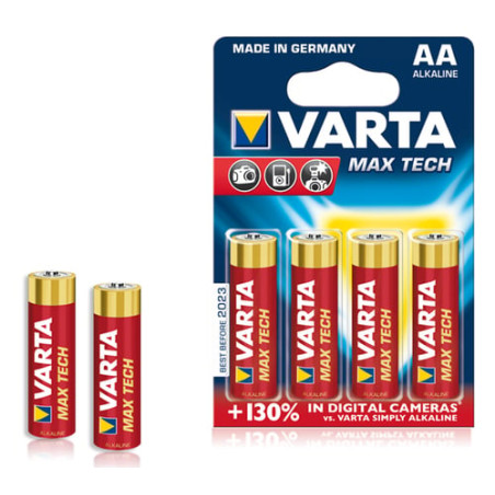 Pila varta 4 pz. max tech mignon aa 1,5v lr6 [04706101404]