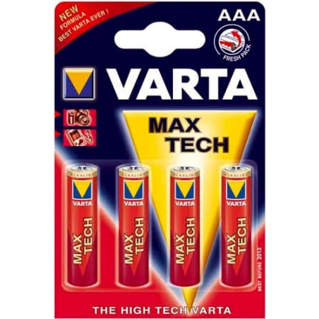 Pila varta 4 pz. max tech mikro aaa 1,5v lr03 [4703101404]