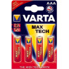 Pila varta 4 pz. max tech mikro aaa 1,5v lr03 [4703101404]