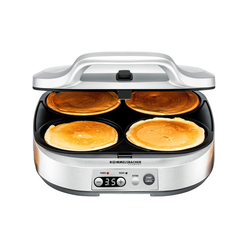 crepiera unold rommelsbacher romm pam 1.800w/315mmm/argento [pc 1800]