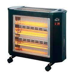 stufa elettrica al quarzo dcg 2000watt 4 elementi [sa9624]