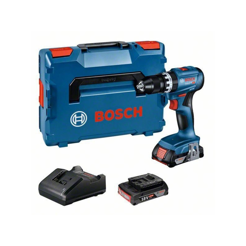trapano a percussione bosch gsb 18v-45 professional a batteria
