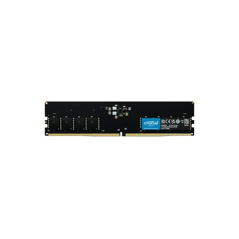 ram udimm ddr5 8gb crucial 5200mhz cl42 nero [sacrc500852vr10]