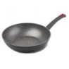 padella induzione ghidini viva' wok 28cm grigio/rosso
