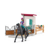 schleich horse club ecurie lisa con storm multicolore [42709]